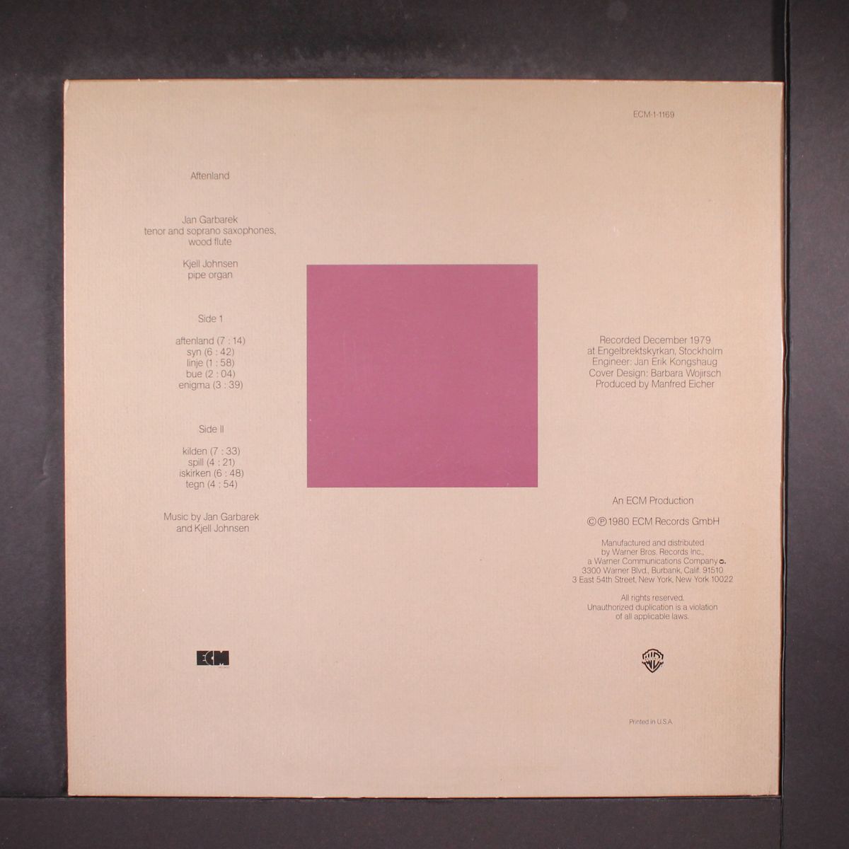 aftenland by JAN GARBAREK