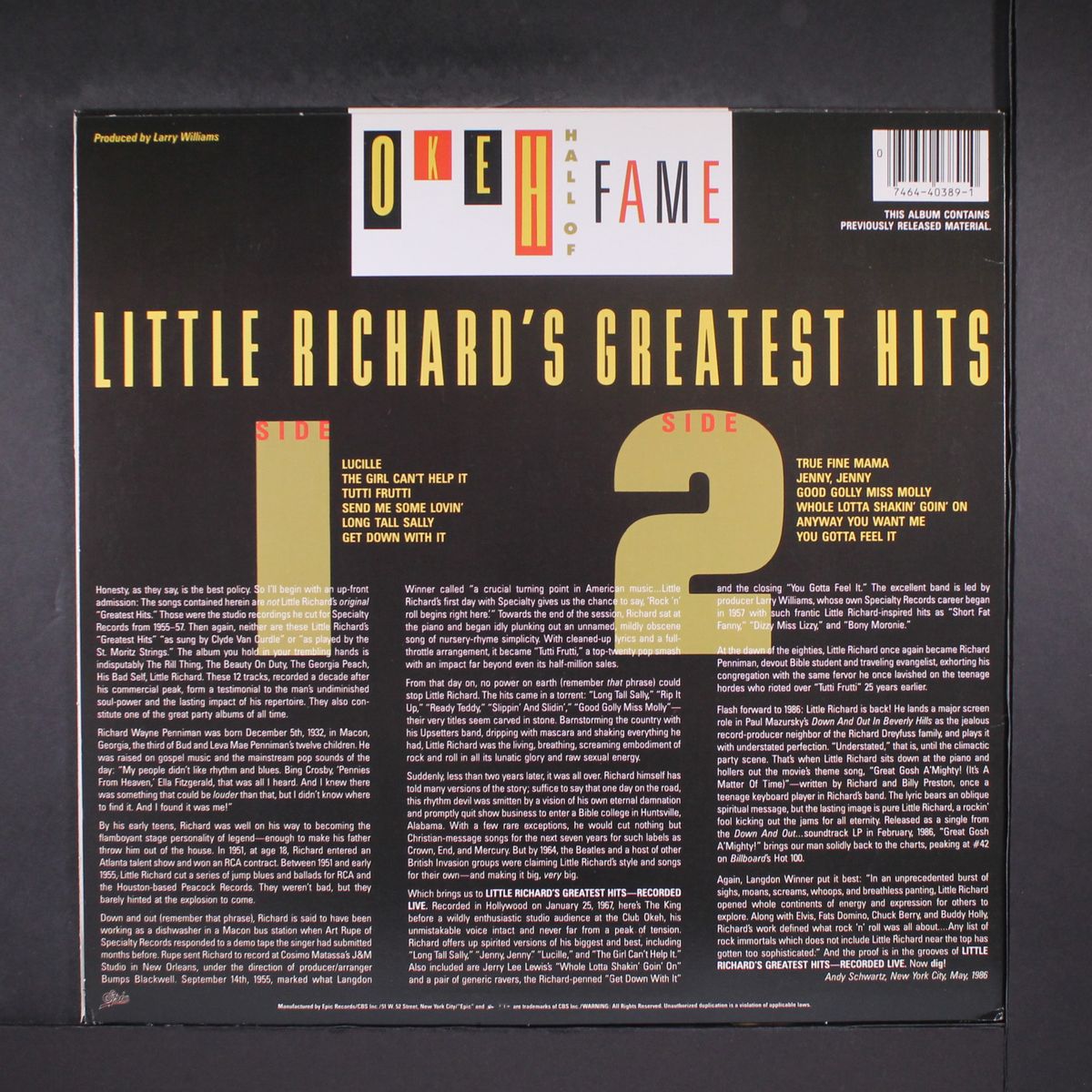 greatest hits by LITTLE RICHARD