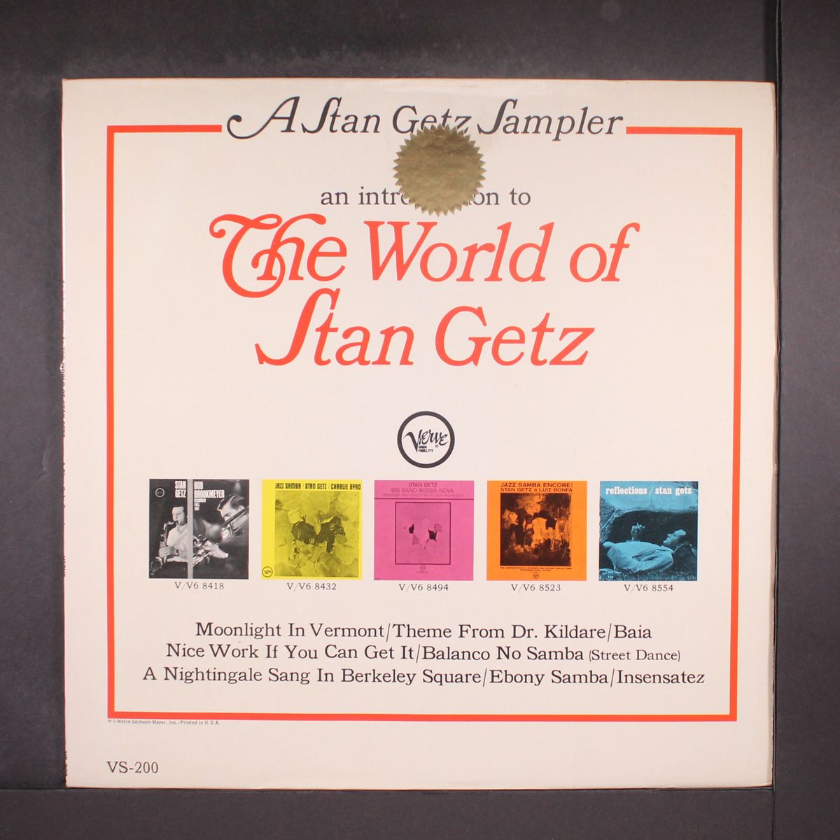 the world of by STAN GETZ