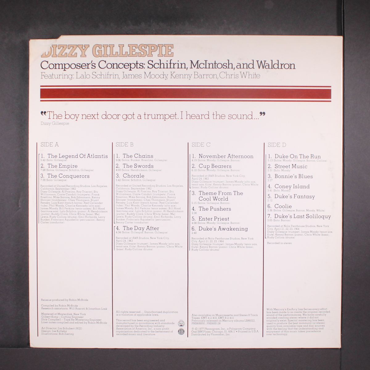 composer's concepts by DIZZY GILLESPIE