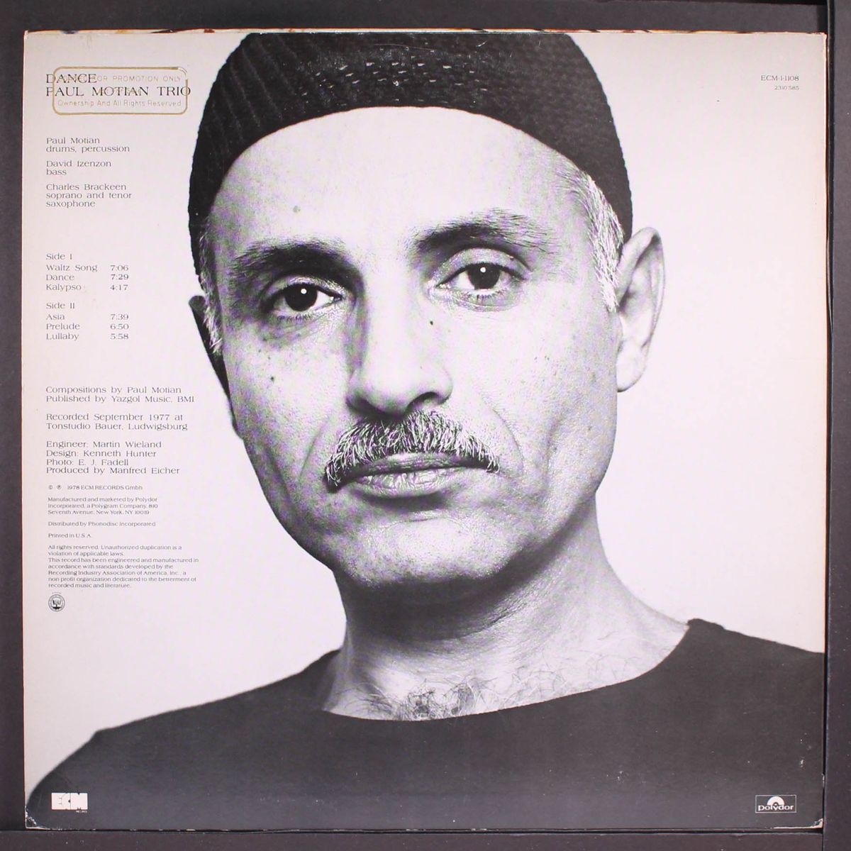 dance by PAUL MOTIAN TRIO
