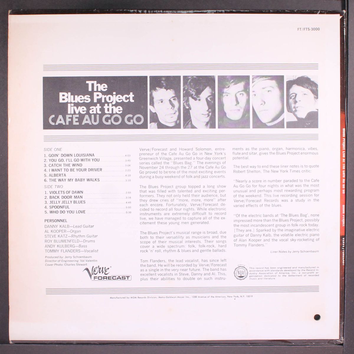 live at the cafe au go go by BLUES PROJECT