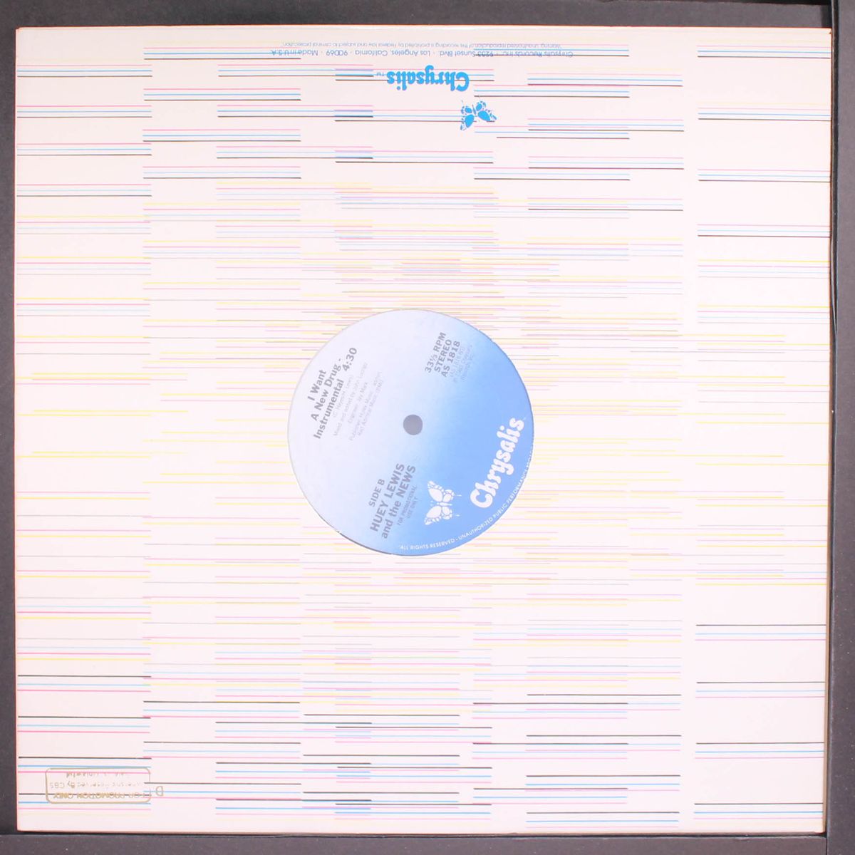 i want a new drug (dance mix) / instro by HUEY LEWIS & NEWS