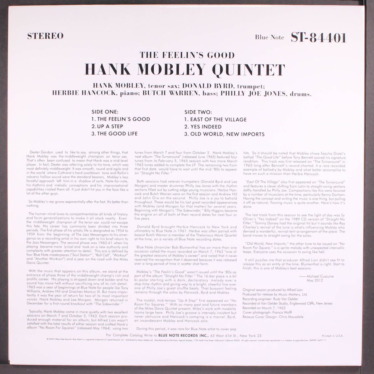 feelin's good' by HANK MOBLEY