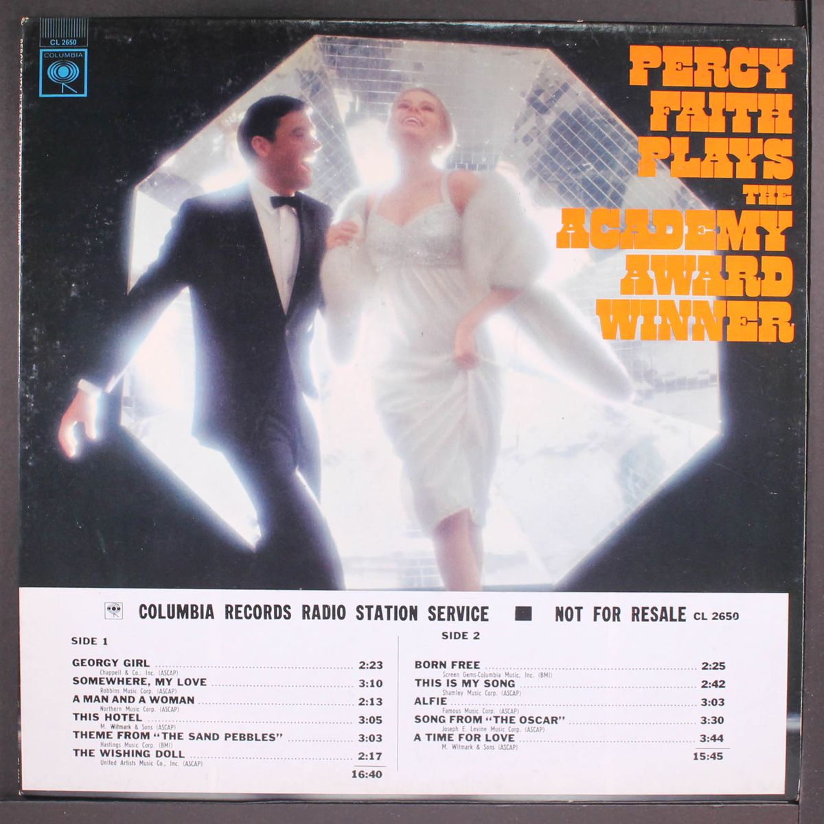plays the academy award winner by PERCY FAITH