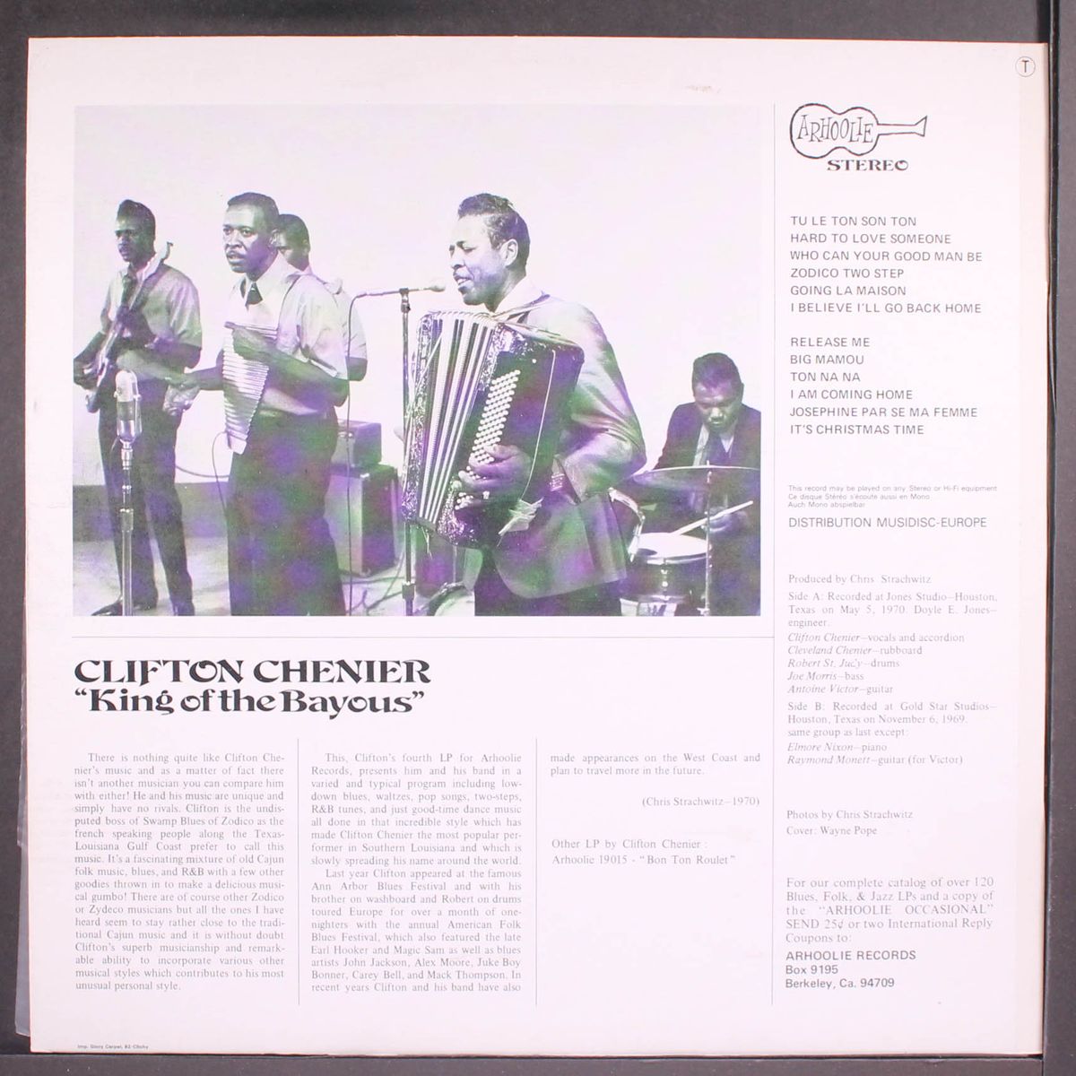 king of the bayous by CLIFTON CHENIER