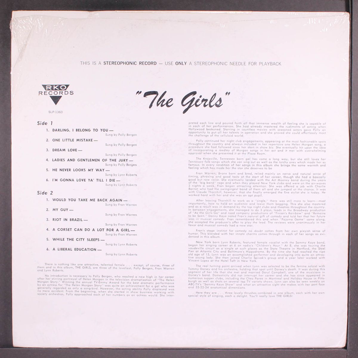 the girls by FRAN WARREN, POLLY BERGEN, LYNN ROBERTS