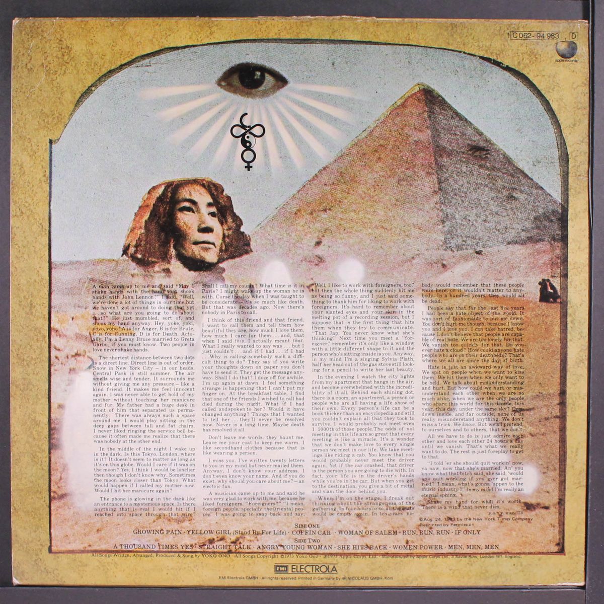 feeling the space by YOKO ONO