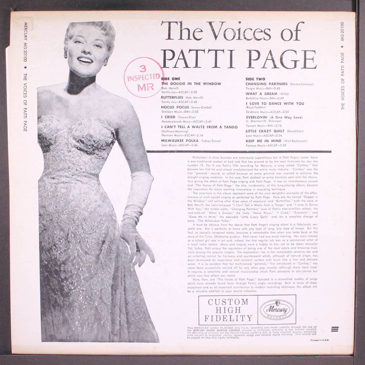 the voices of by PATTI PAGE
