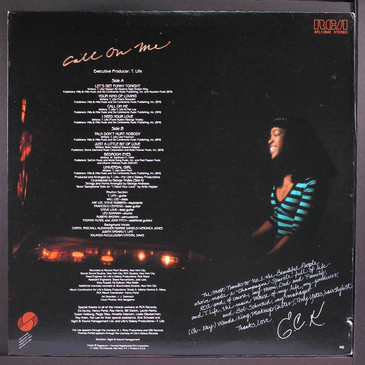 call on me by EVELYN CHAMPAGNE KING