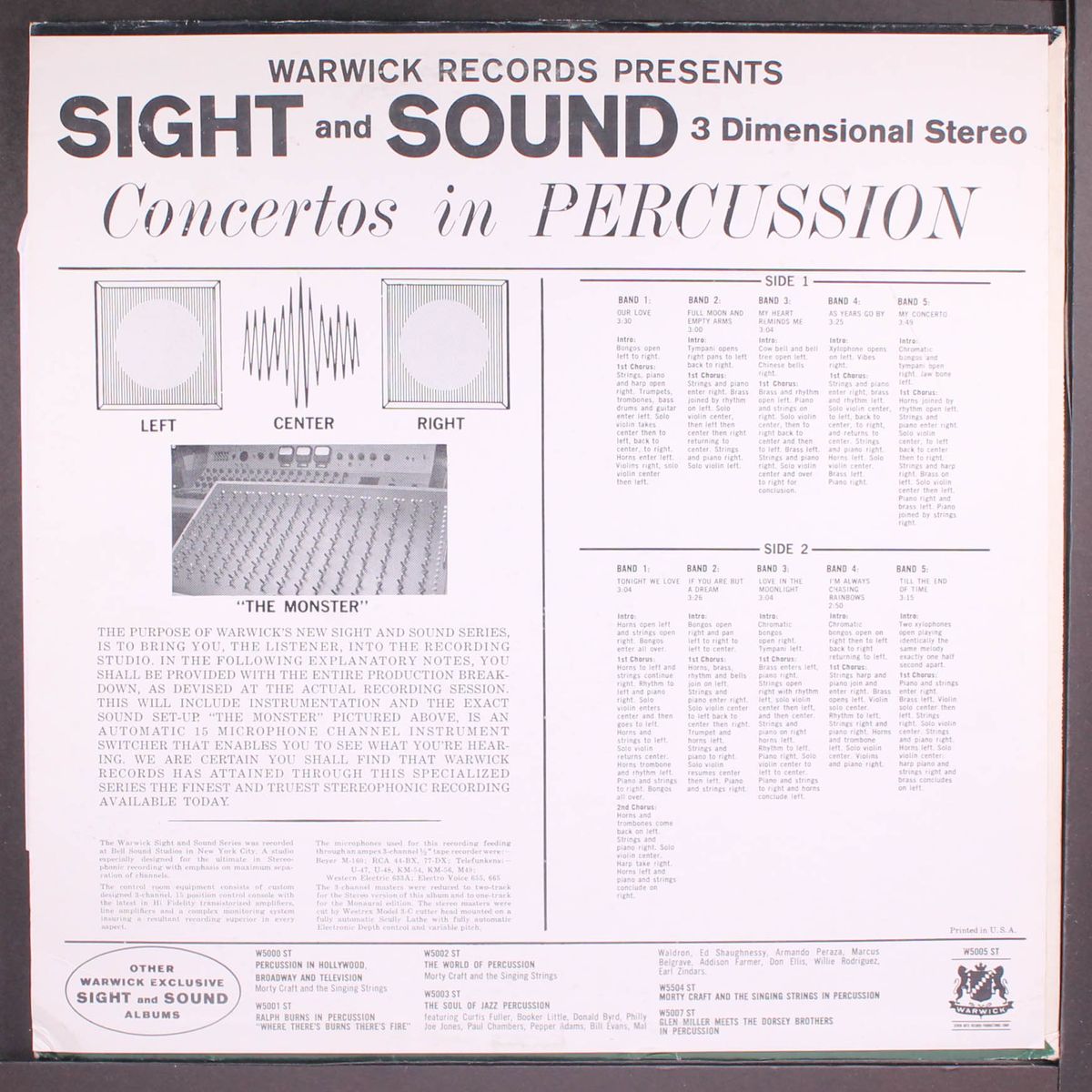 concertos in percussion by WARWICK SYMPHONY ORCHESTRA