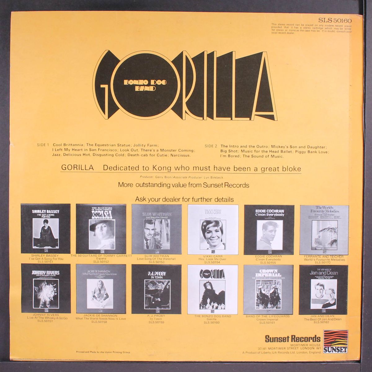 gorilla by BONZO DOG BAND