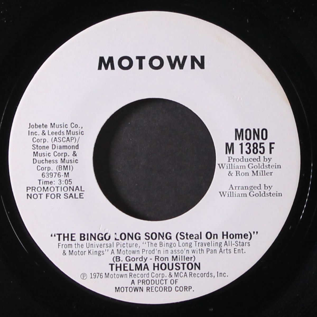 the bingo long song / same by THELMA HOUSTON