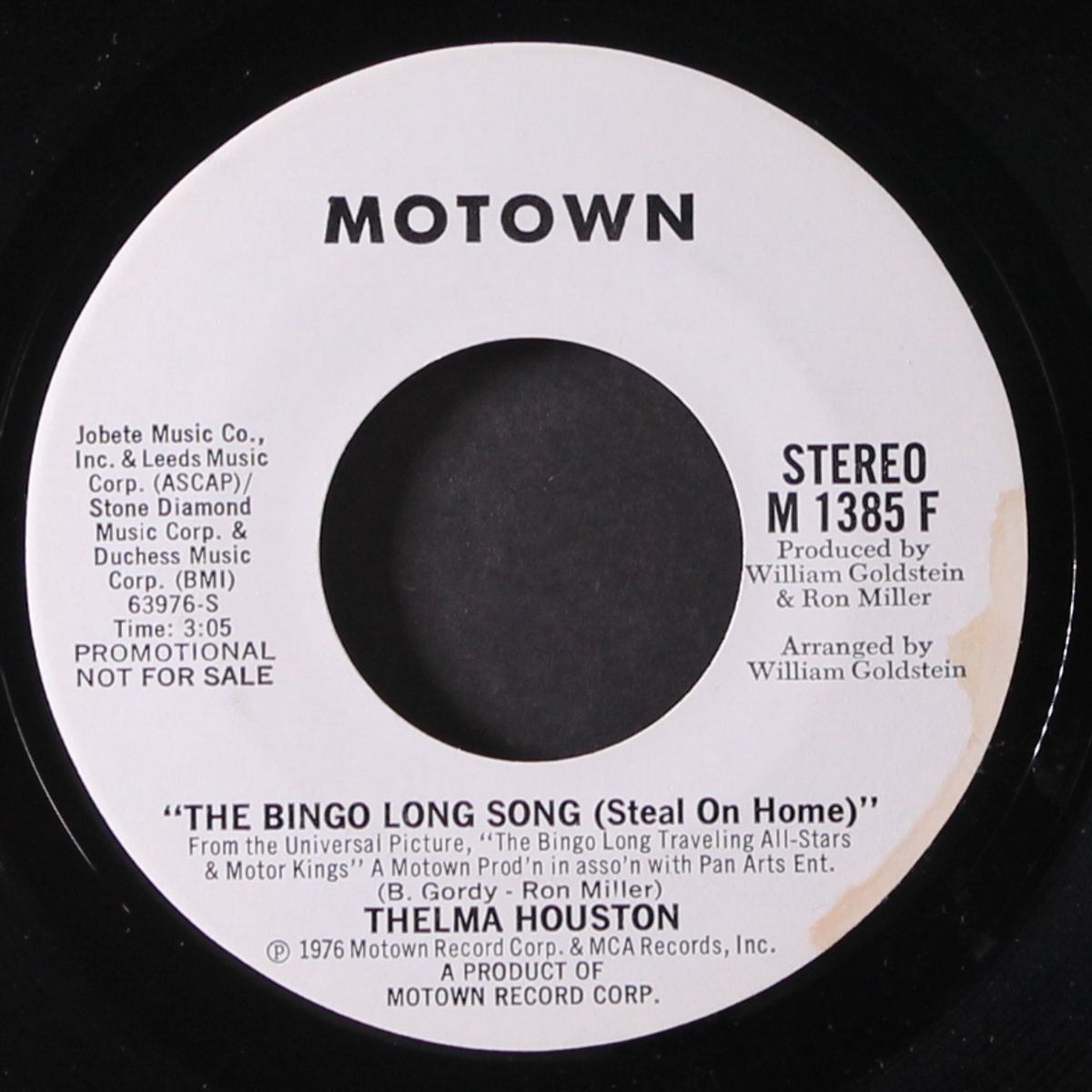 the bingo long song / same by THELMA HOUSTON