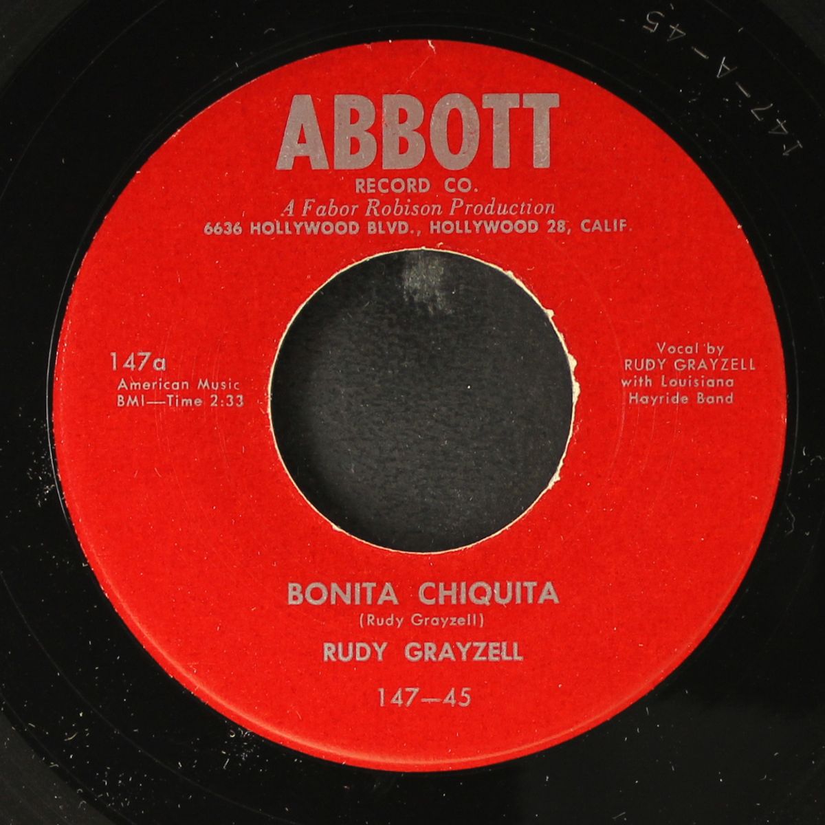 bonita chiquita / i'm gone again by RUDY GRAYZELL