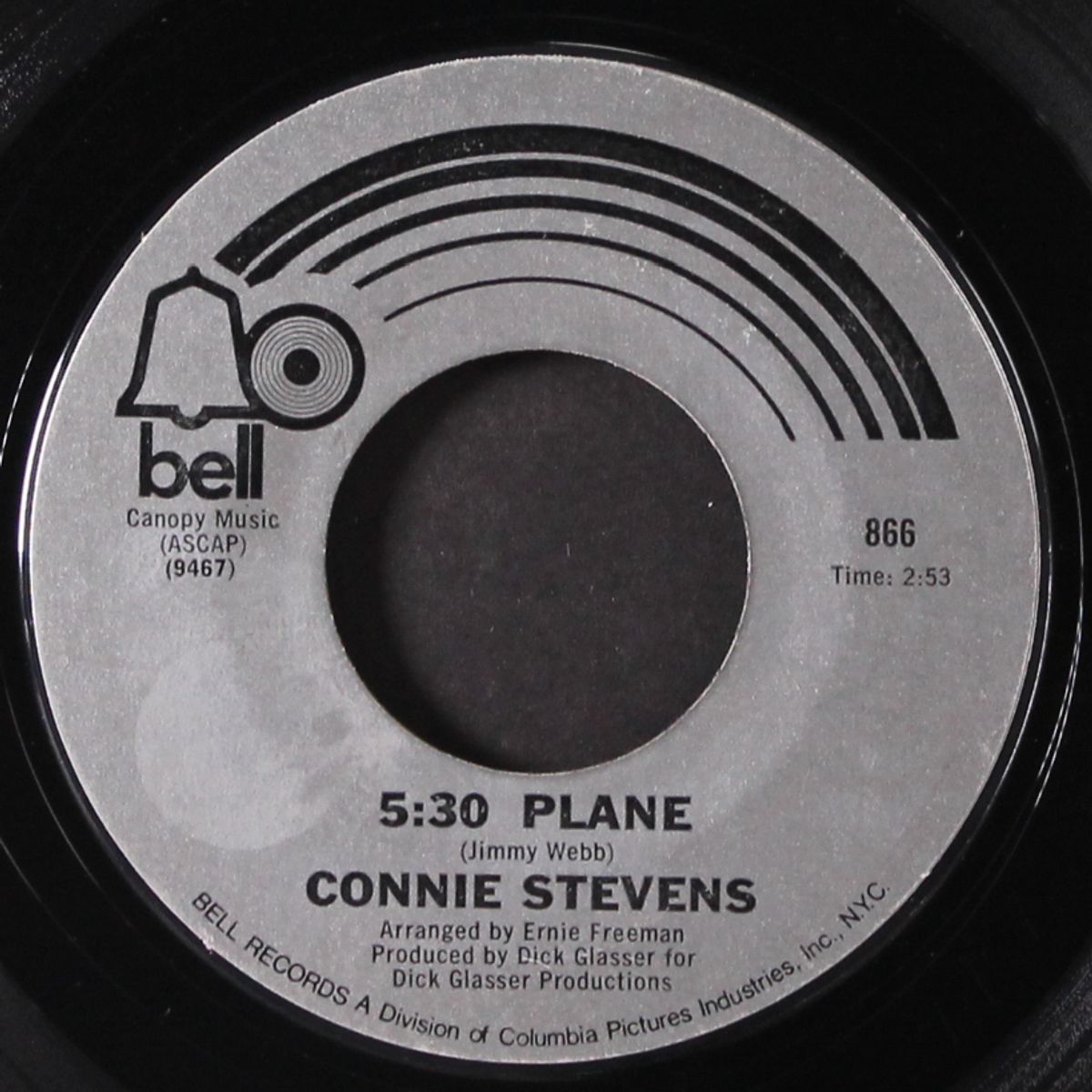 5:30 plane / she'll never understand him by CONNIE STEVENS