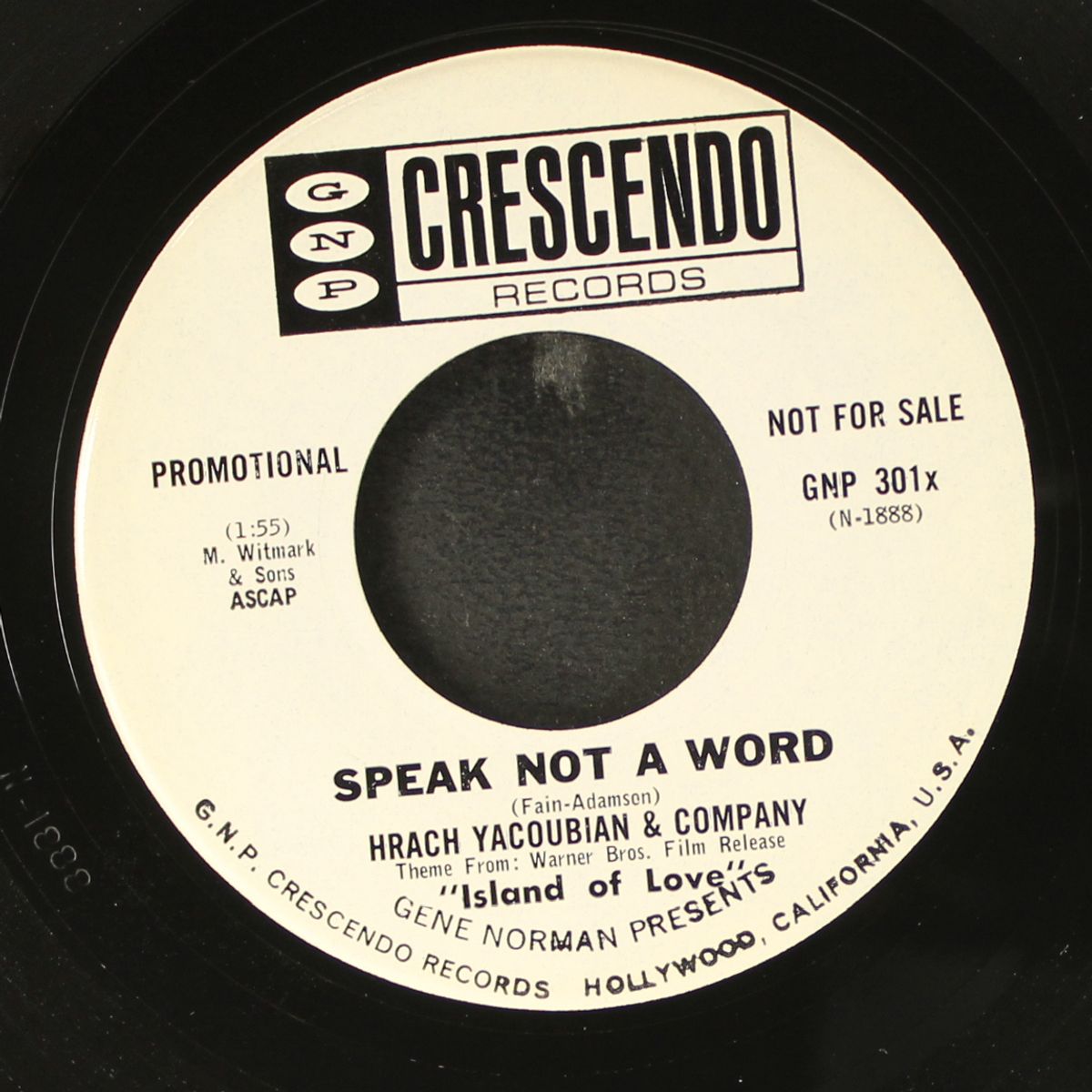 sultan"s circus / speak not a word by HRACH YACOUBIAN