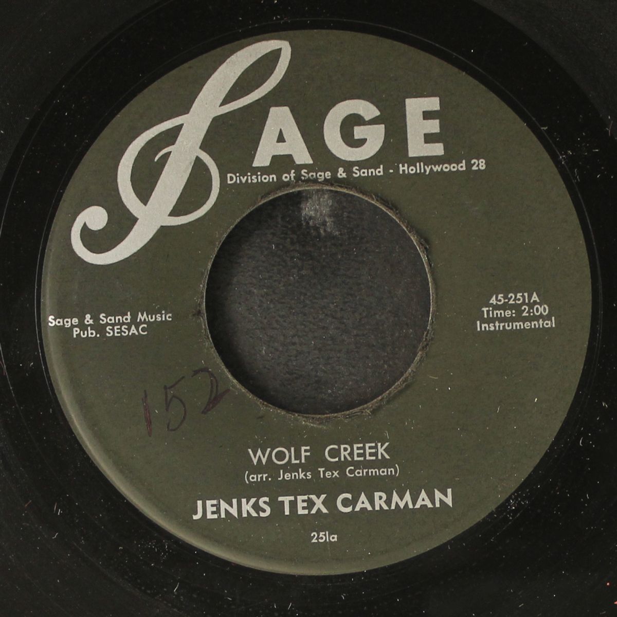 wolf creek / my broken heart won't let me sleep by TEX CARMAN