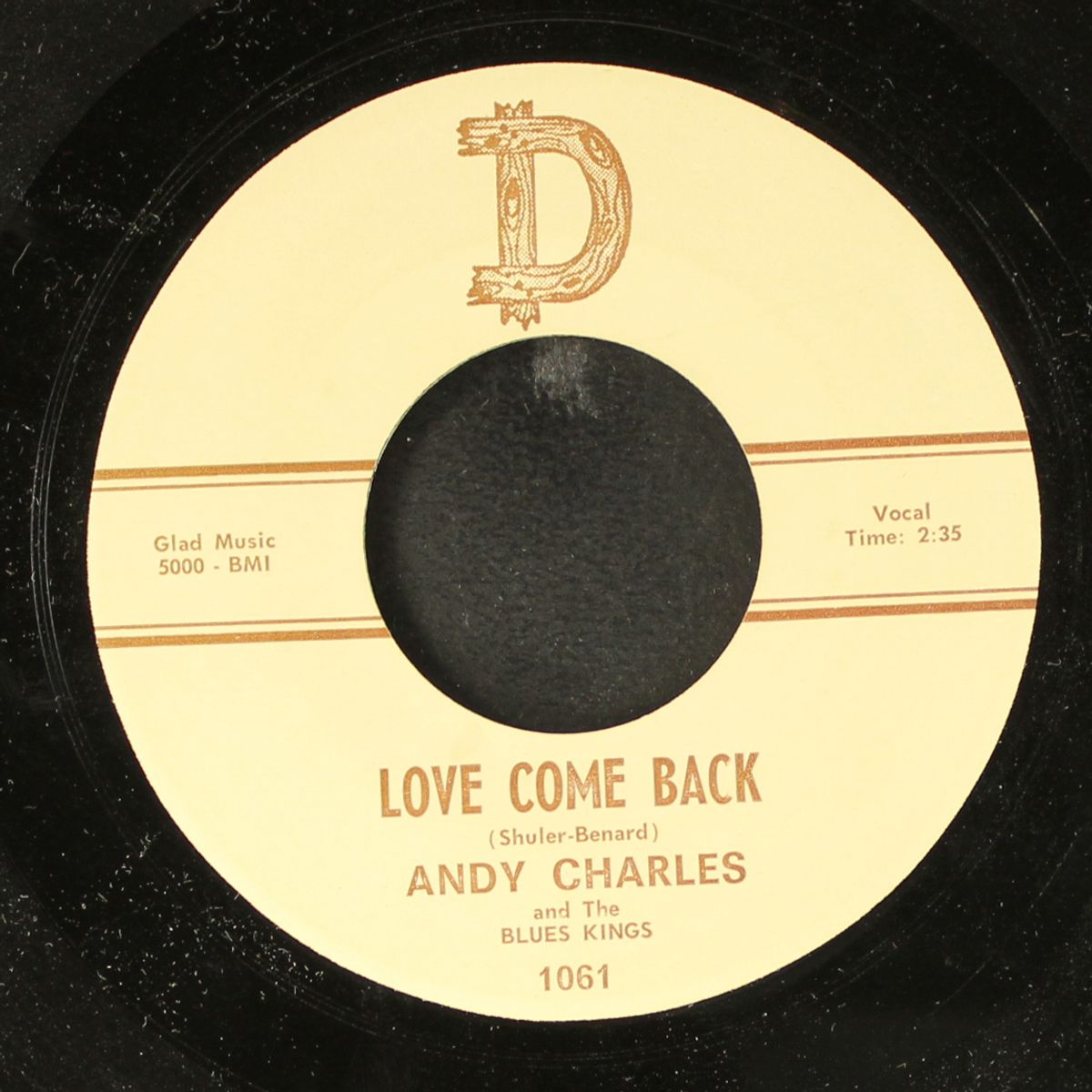 love come back / baby don't go by ANDY CHARLES & BLUES KINGS