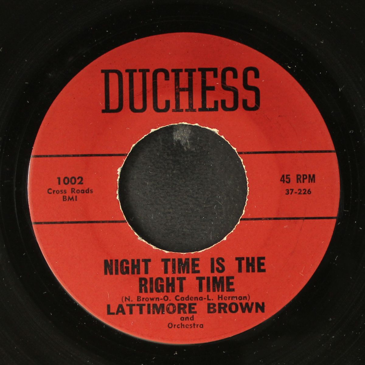 teenie weenie / night time is the right time by LATTIMORE BROWN