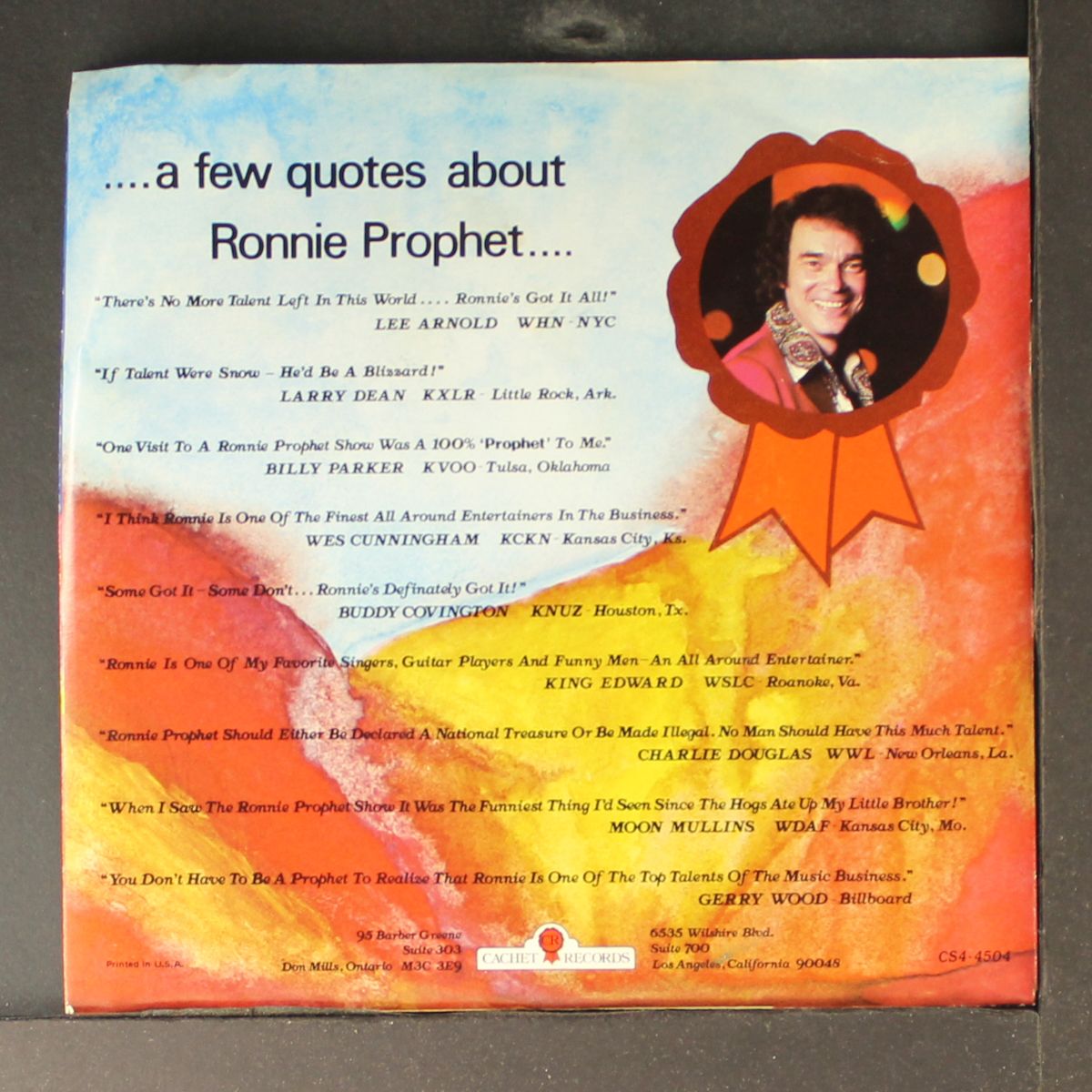 phantom of the opry / livin' and lovin' hondo by RONNIE PROPHET