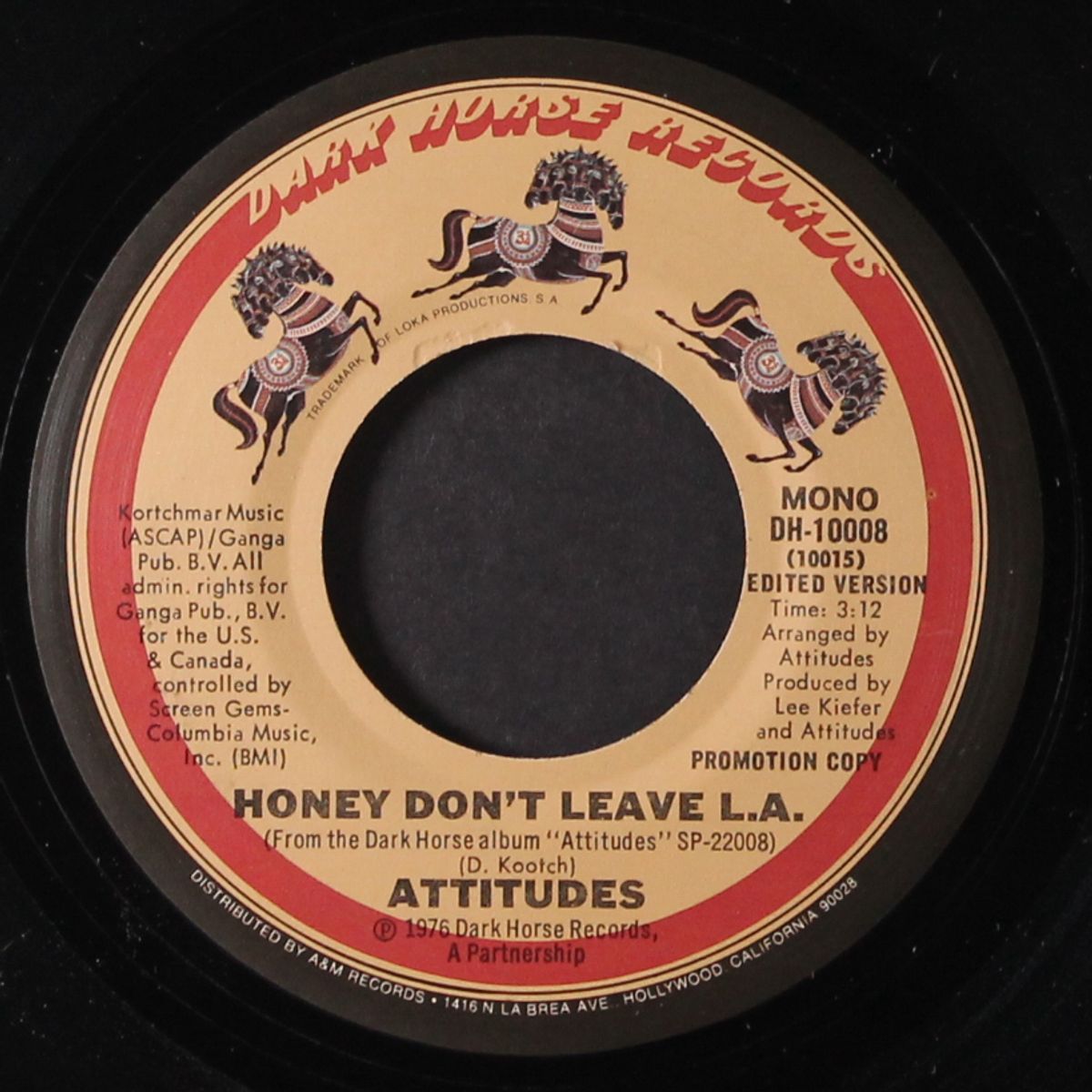 honey don't leave l.a. / mono by ATTITUDES