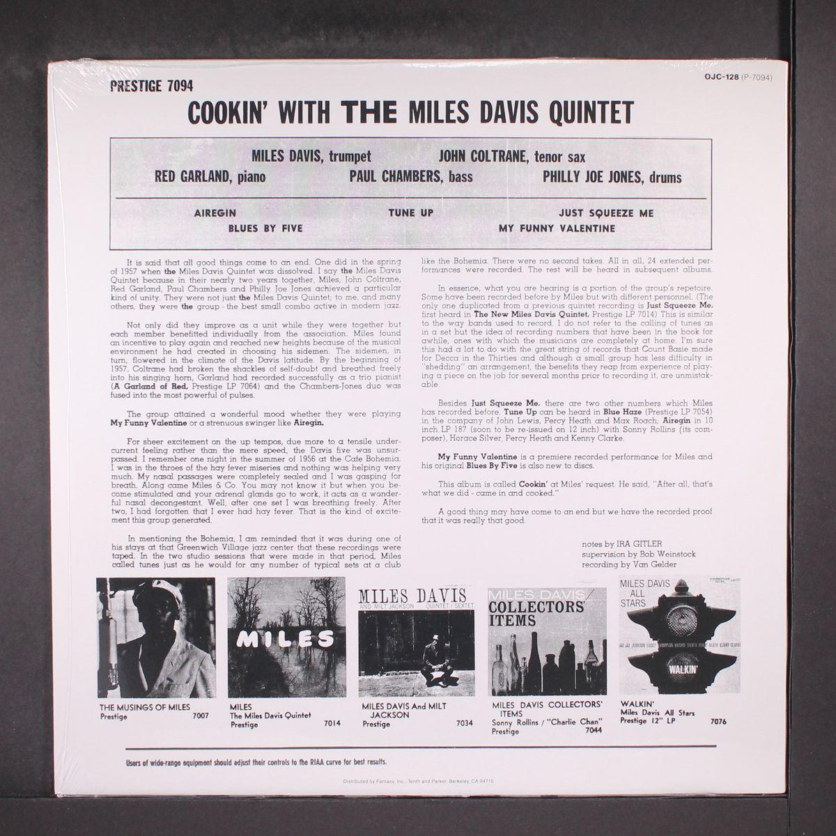 cookin' by MILES DAVIS