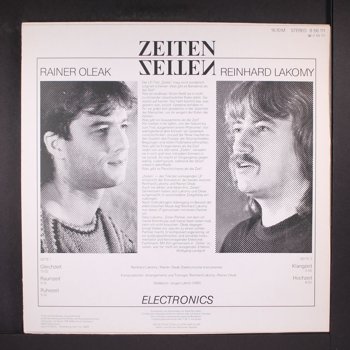 zeiten by REINHARD LAKOMY & RAINER OLEAK