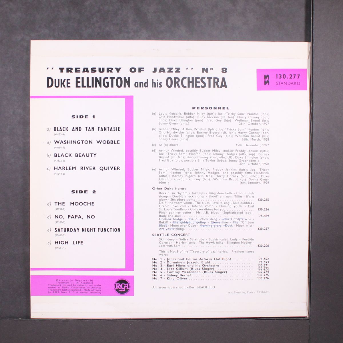 treasury of jazz by DUKE ELLINGTON