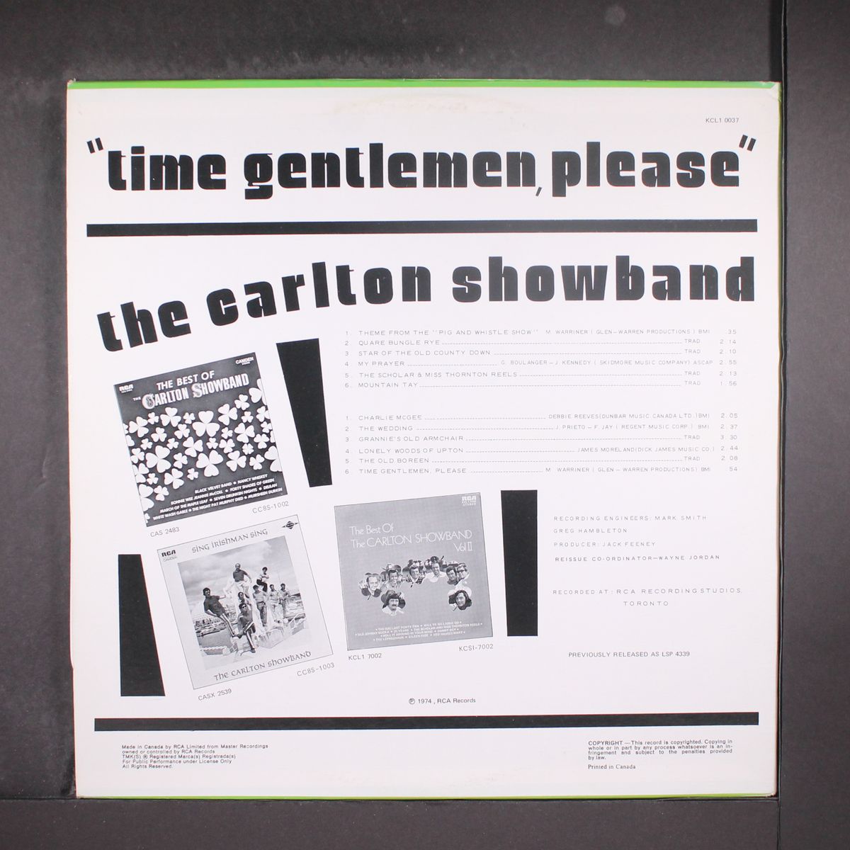 time gentlemen, please by CARLTON SHOWBAND