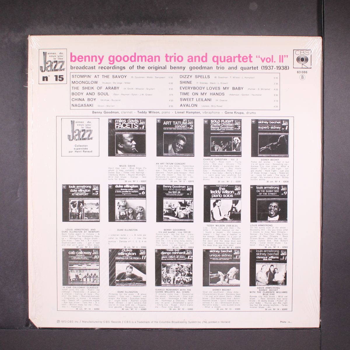 trio & quartet vol. 2 (1937-1938) by BENNY GOODMAN