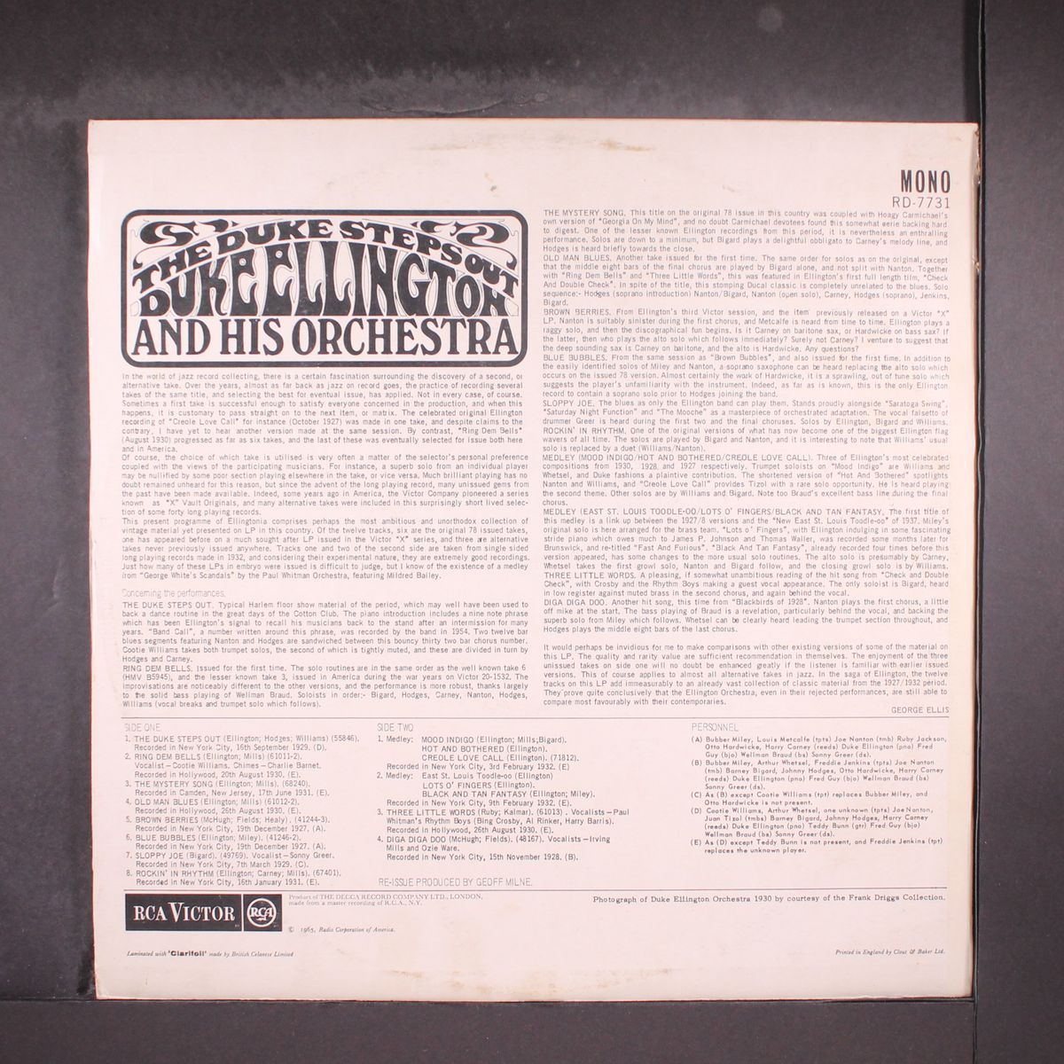 the duke steps out by DUKE ELLINGTON
