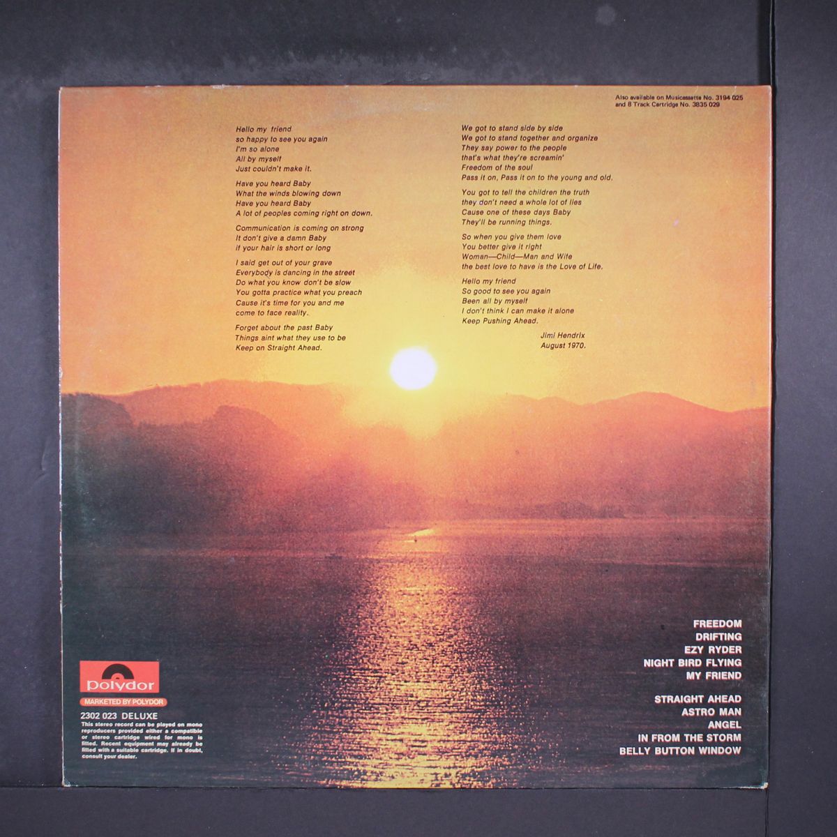 the cry of love by JIMI HENDRIX