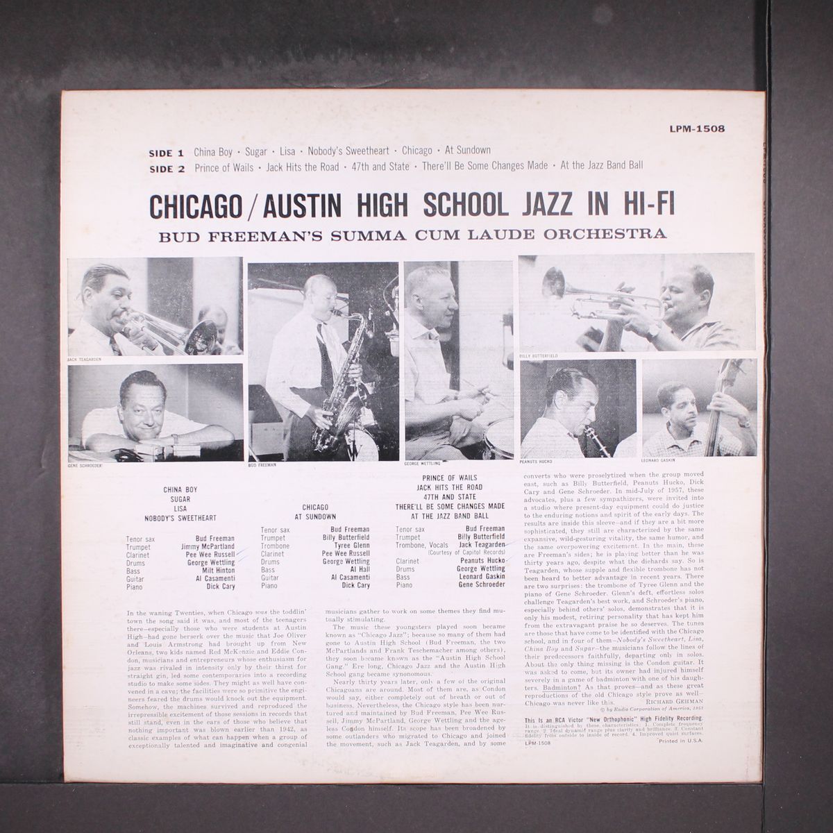 chicago/austin high school jazz in hi-fi by BUD FREEMAN