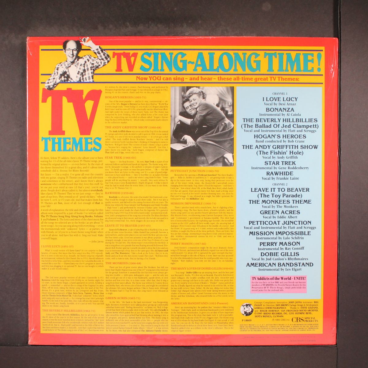 the tv theme song sing-along album by SOUNDTRACK