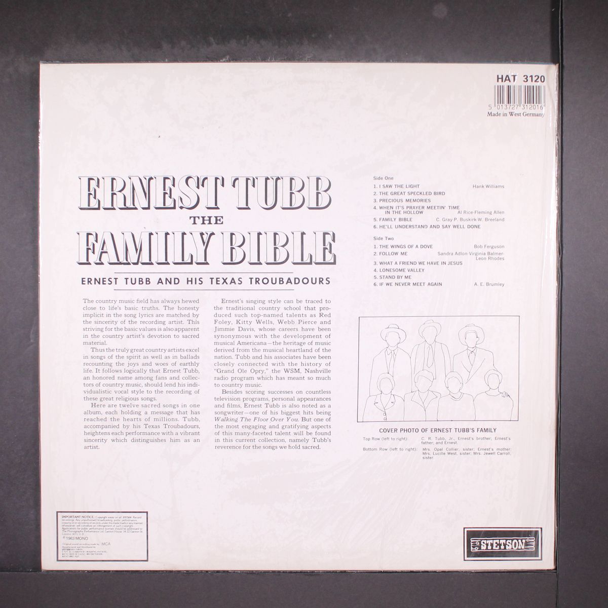 the family bible by ERNEST TUBB