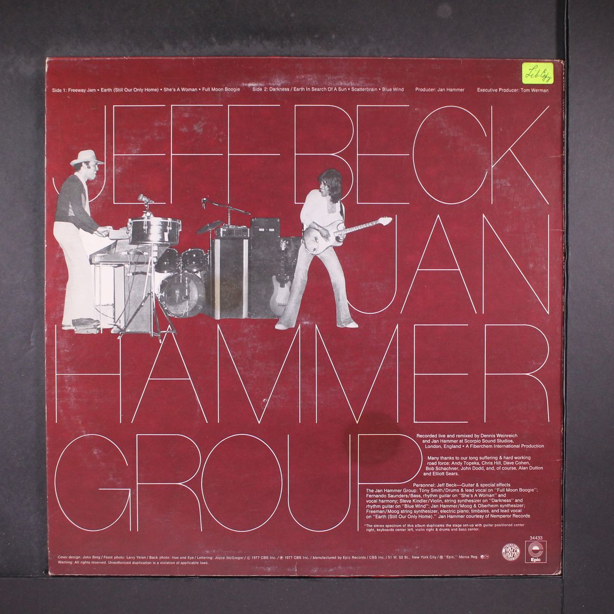 live with the jan hammer group by JEFF BECK