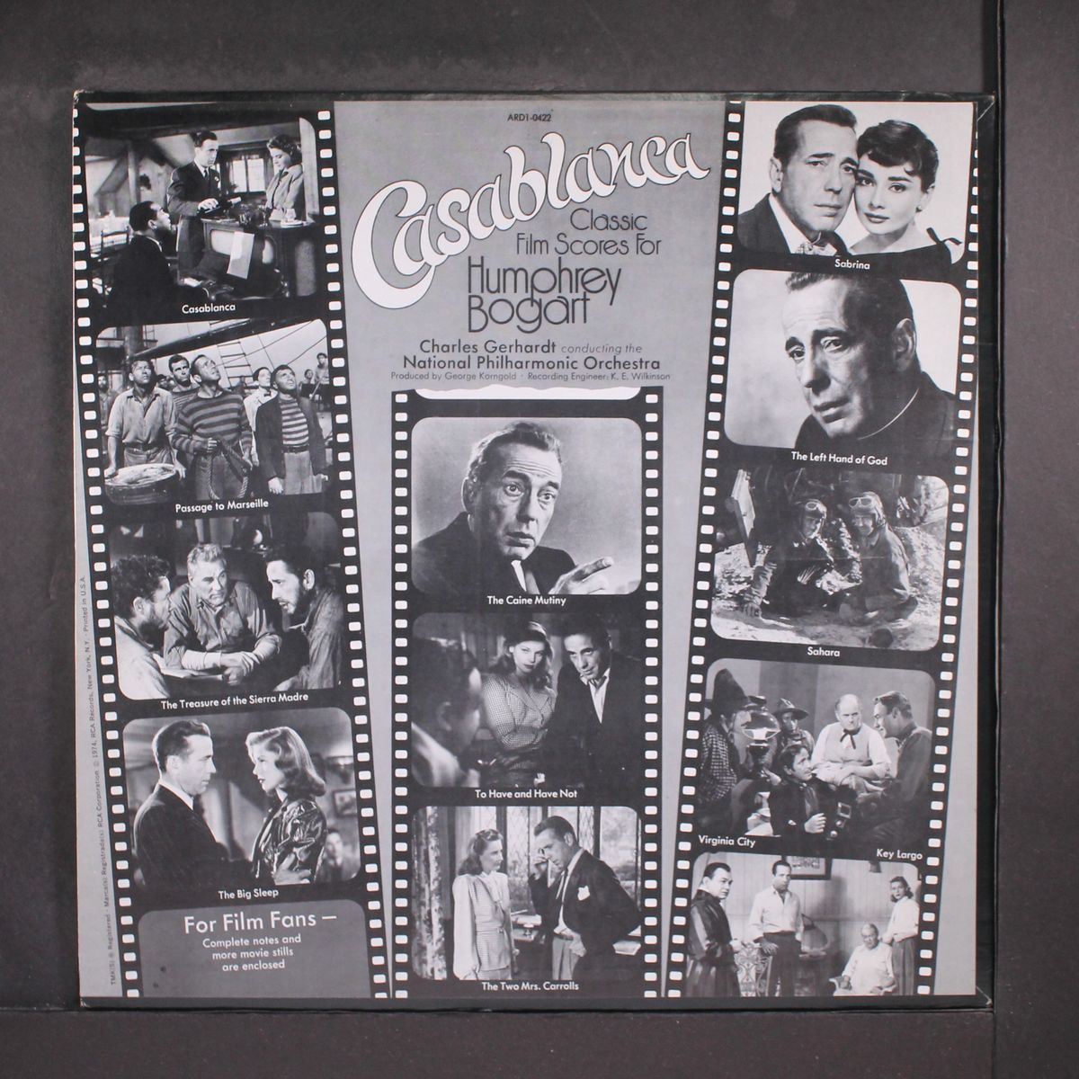 classic film scores for humphrey bogart by CHARLES GERHARDT