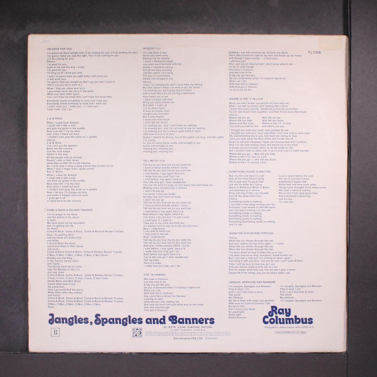 jangles, spangles & banners by RAY COLUMBUS