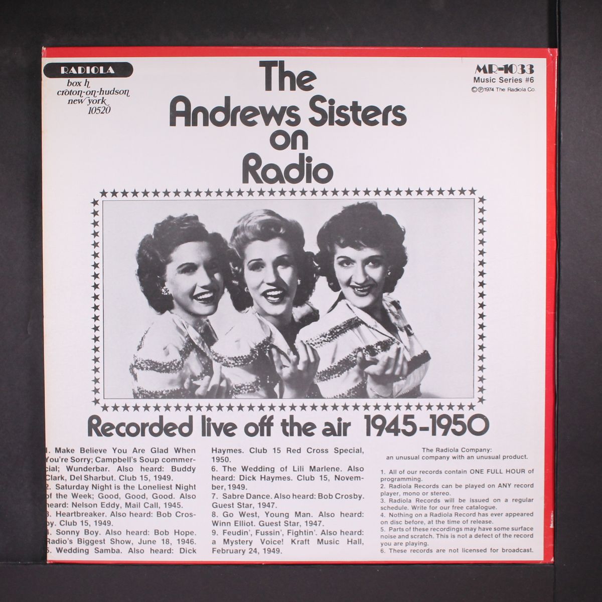 the andrews sisters show by ANDREWS SISTERS