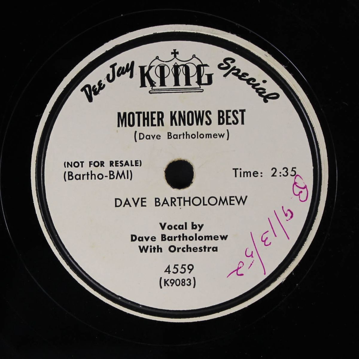 the golden rule / mother knows best by DAVE BARTHOLOMEW