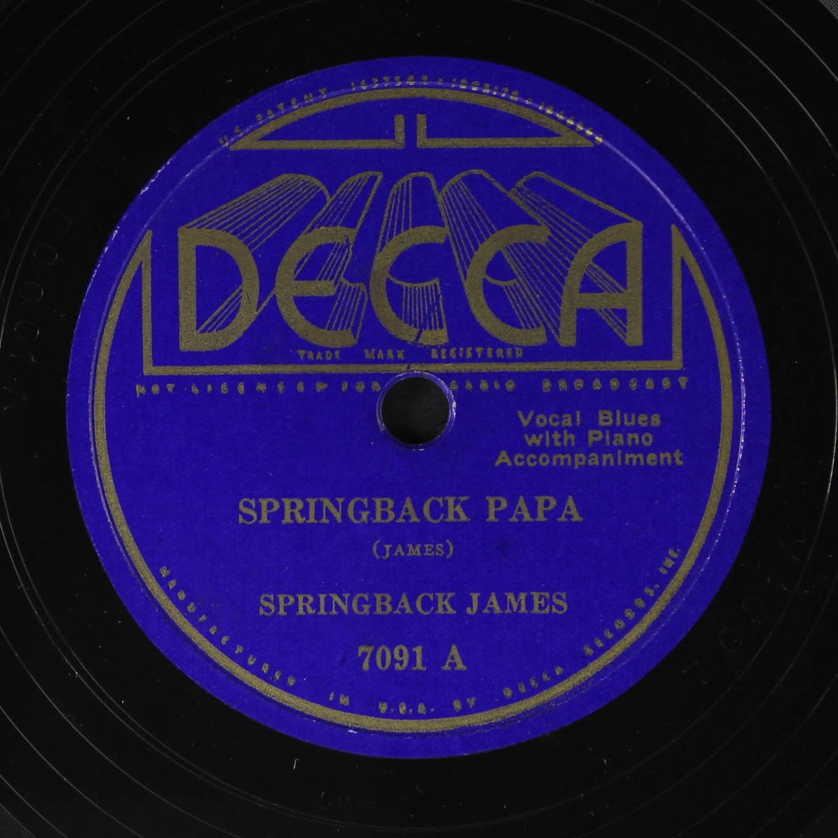 rusty can blues / springback papa by SPRINGBACK JAMES