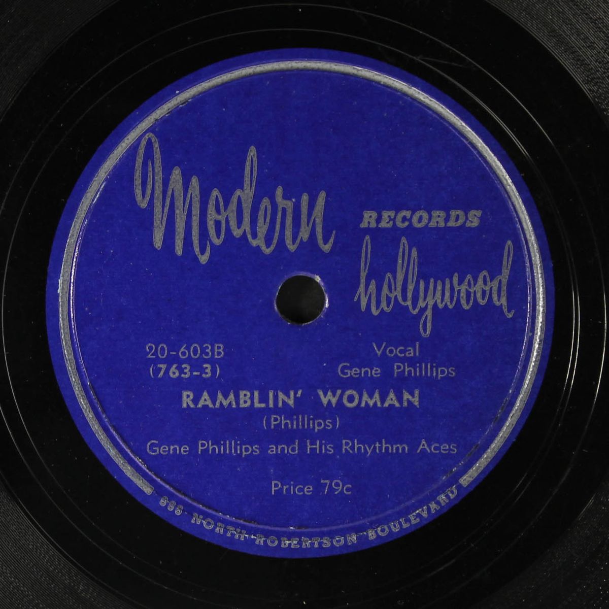 gettin' down wrong / ramblin' woman by GENE PHILLIPS