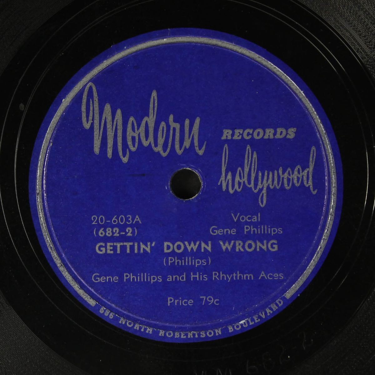 gettin' down wrong / ramblin' woman by GENE PHILLIPS