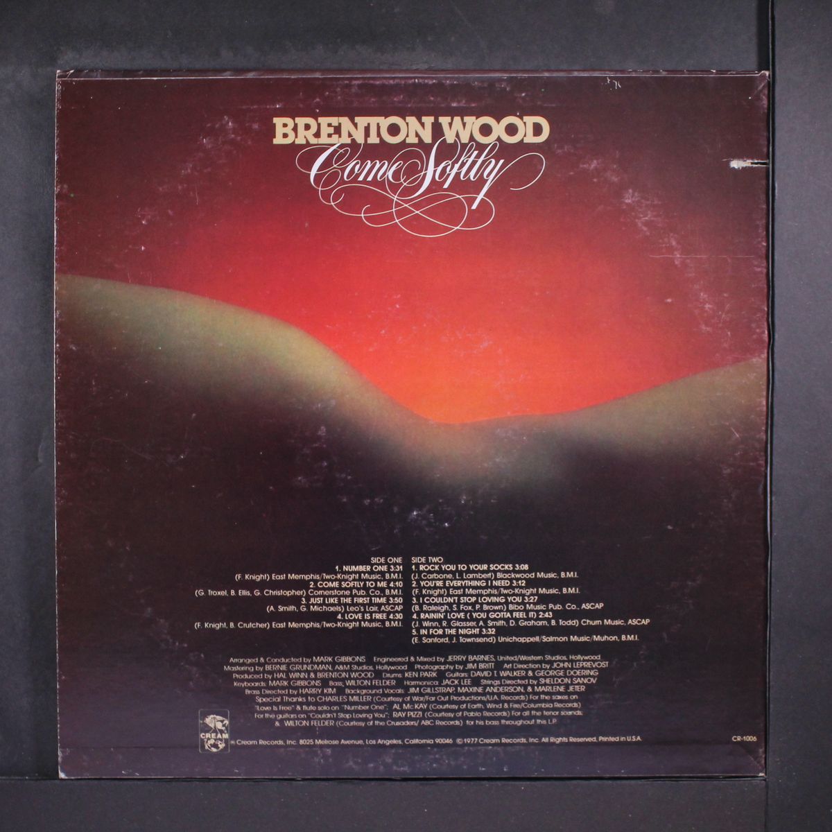 come softly by BRENTON WOOD