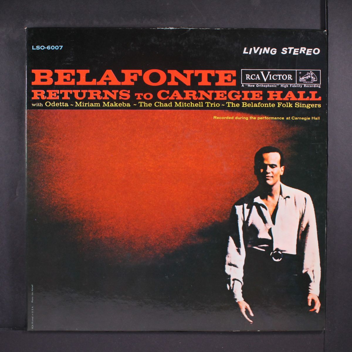 belafonte returns to carnegie hall by HARRY BELAFONTE