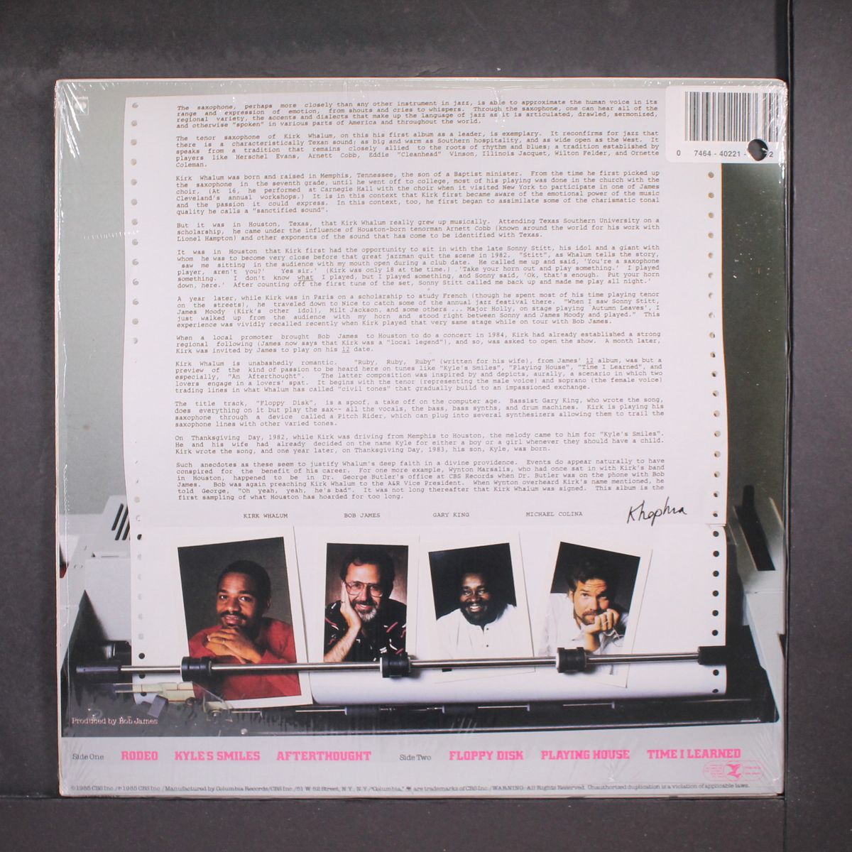 floppy disk by KIRK WHALUM