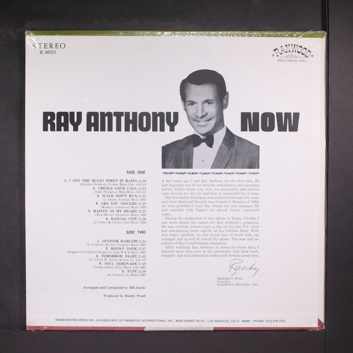 now by RAY ANTHONY
