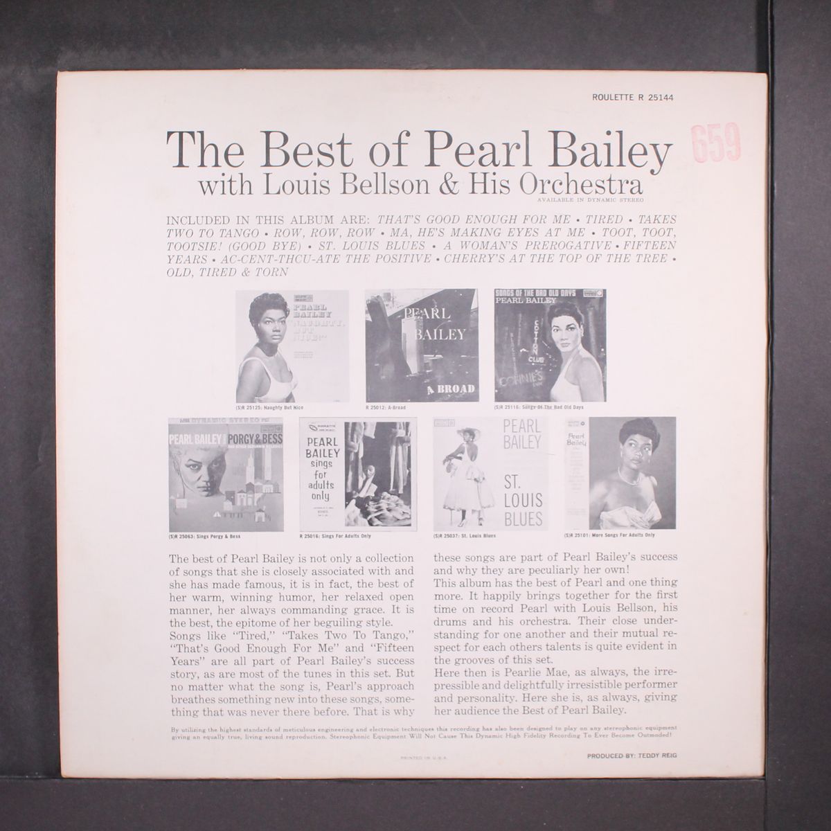 the best of by PEARL BAILEY