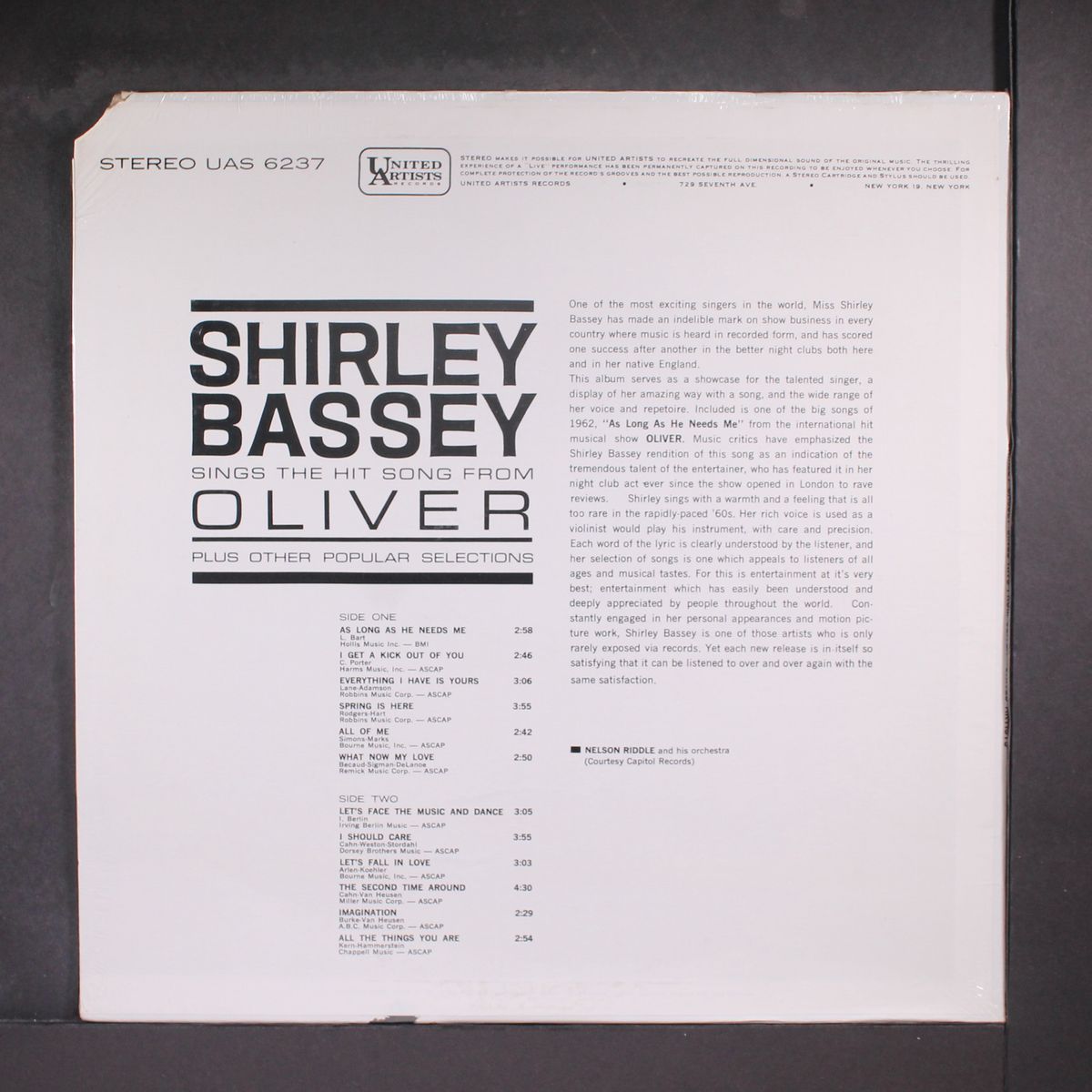 oliver! by SHIRLEY BASSEY